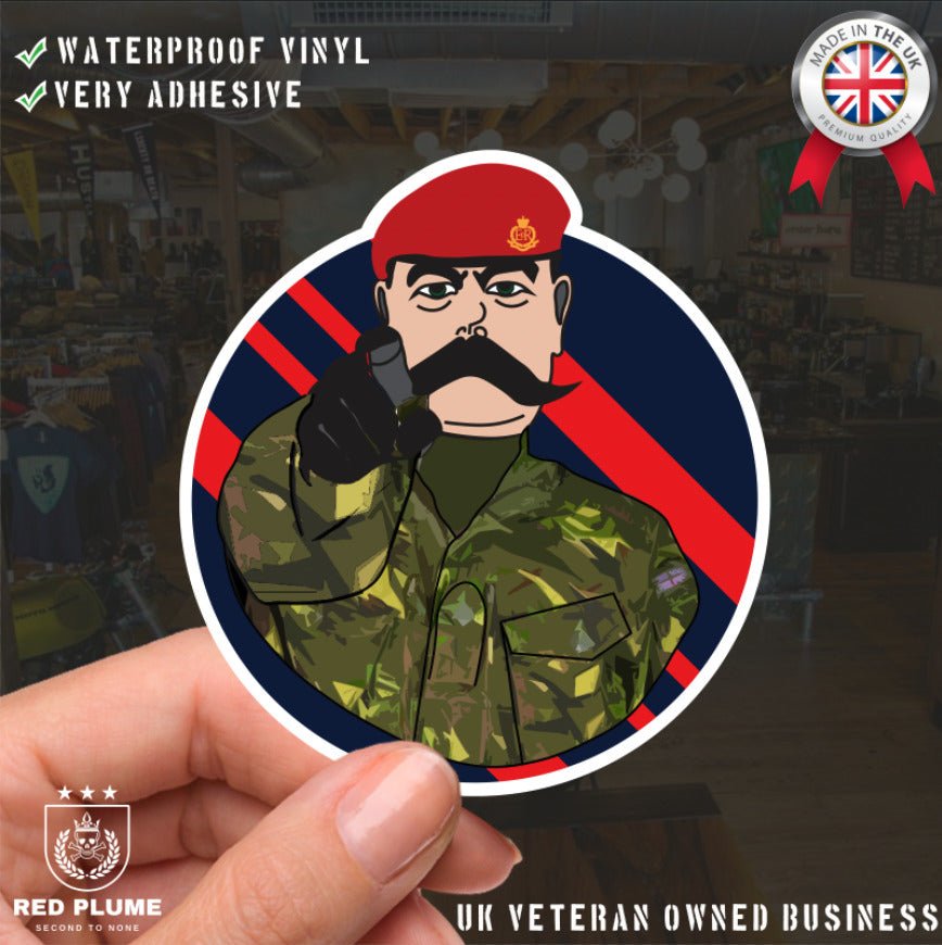 Royal Military Police RMP Waterproof Sticker, TRF Design redplume