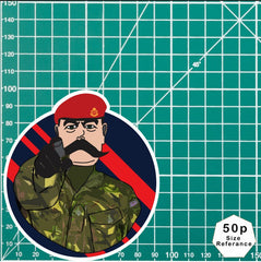 Royal Military Police RMP Waterproof Sticker, TRF Design redplume