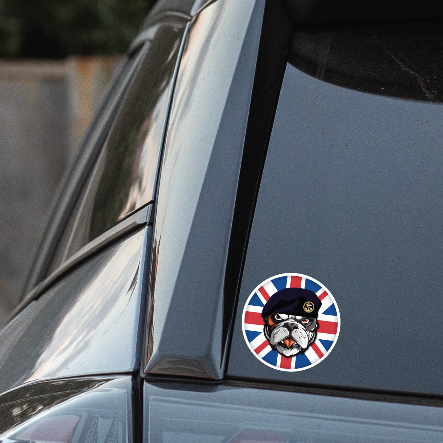 Royal Navy British Bulldog Decal - 10cm Vinyl Sticker redplume