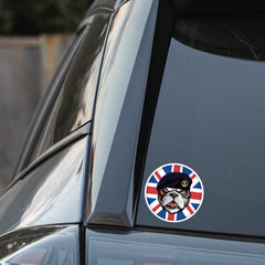 Royal Navy British Bulldog Decal - 10cm Vinyl Sticker redplume