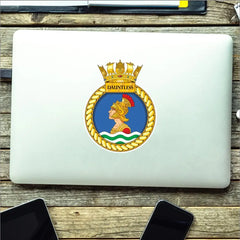 Royal Navy HMS Dauntless Waterproof Vinyl Sticker - Multiple Sizes redplume