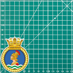 Royal Navy HMS Dauntless Waterproof Vinyl Sticker - Multiple Sizes redplume