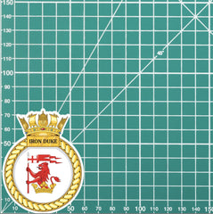 Royal Navy HMS Iron Duke Waterproof Vinyl Sticker - Multiple Sizes redplume