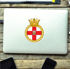 Royal Navy HMS Prince of Wales Waterproof Vinyl Sticker - Multiple Sizes redplume