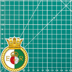 Royal Navy HMS Queen Elizabeth Waterproof Vinyl Sticker - Multiple Sizes redplume