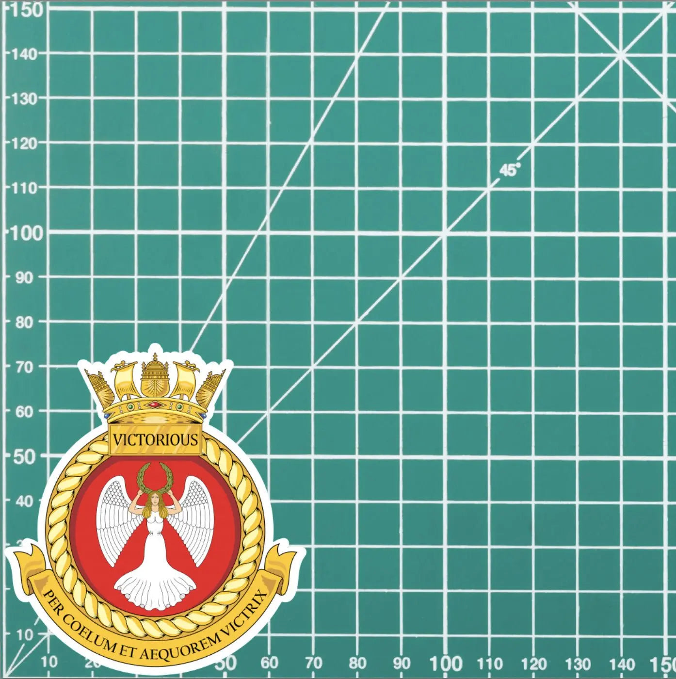Royal Navy HMS Victorious Waterproof Vinyl Sticker - Multiple Sizes redplume