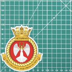 Royal Navy HMS Victorious Waterproof Vinyl Sticker - Multiple Sizes redplume