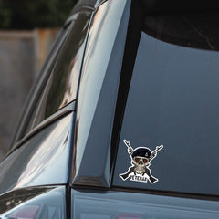Royal Pioneer Corps Crossed GPMG High-Quality Vinyl Sticker - 100mm redplume