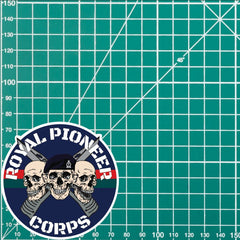 Royal Pioneer Corps Waterproof Vinyl Stickers Three Skull Design redplume