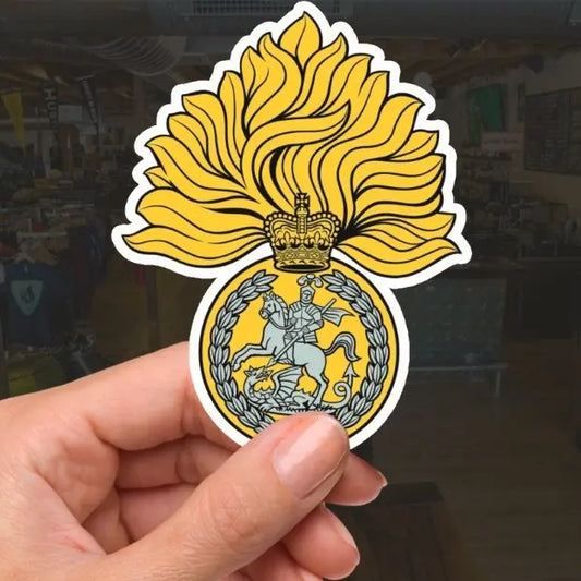 Royal Regiment of Fusiliers Waterproof Vinyl Stickers - Official MoD Reseller redplume