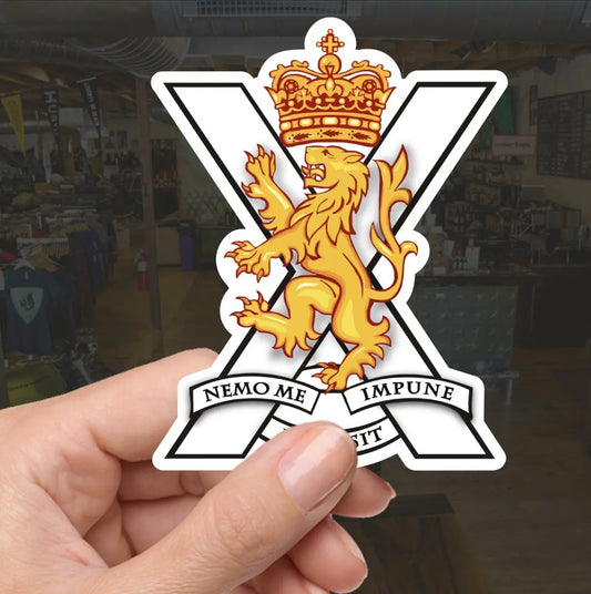 Royal Regiment of Scotland Waterproof Vinyl Stickers - Official MoD Reseller redplume