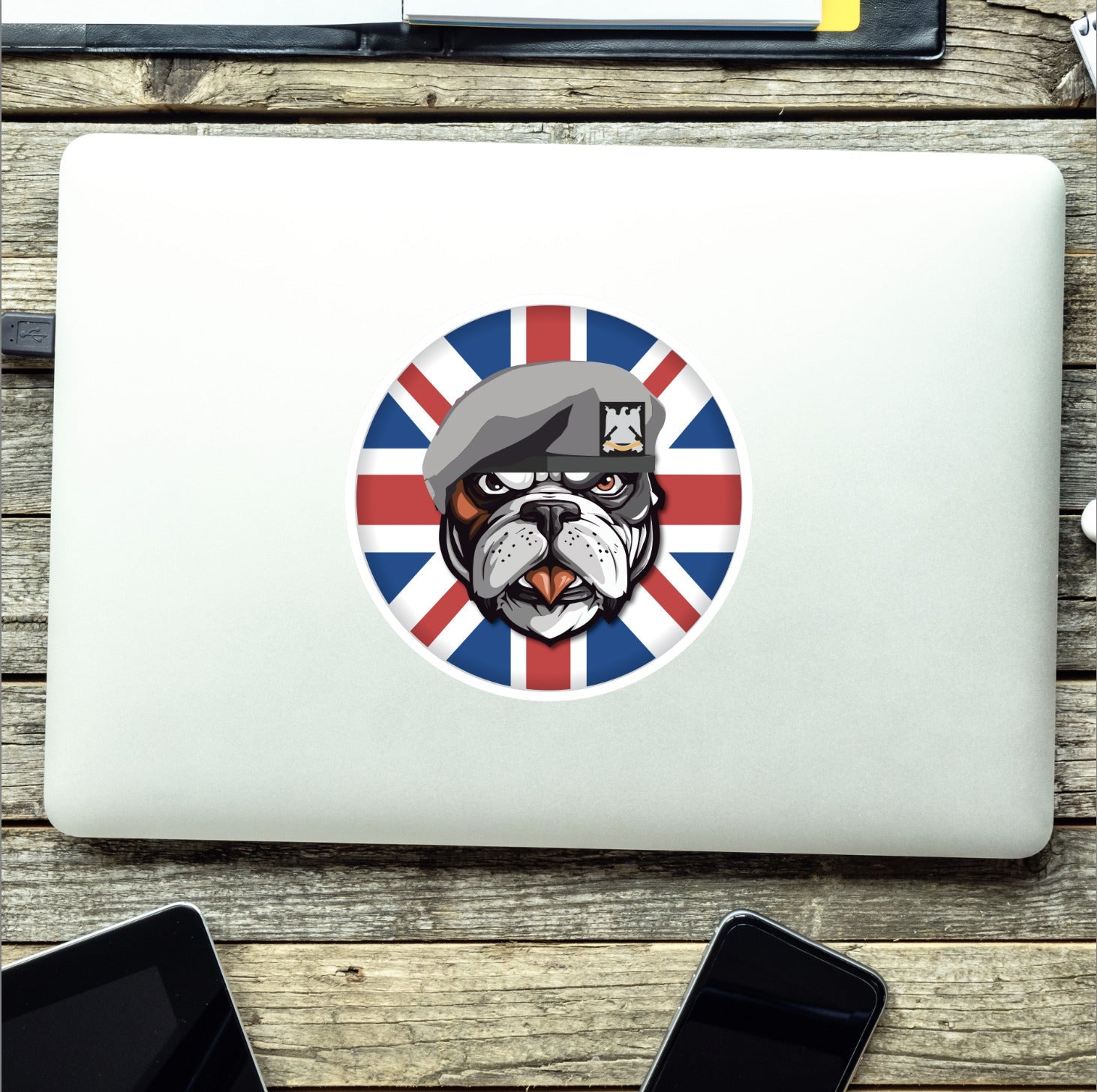 Royal Scots Dragoon Guards RSDG British Bulldog Decal - 10cm Vinyl Sticker redplume