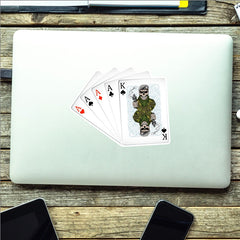 Royal Scots Dragoon Guards RSDG King & Aces Waterproof Vinyl Sticker 10cm redplume