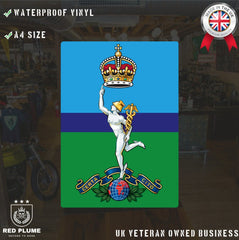 Royal Signals A4 size Waterproof Vinyl Sticker/Decal redplume