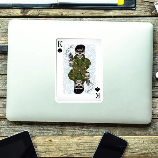 Royal Signals King of Spades Waterproof Vinyl Sticker/Decal 10cm redplume