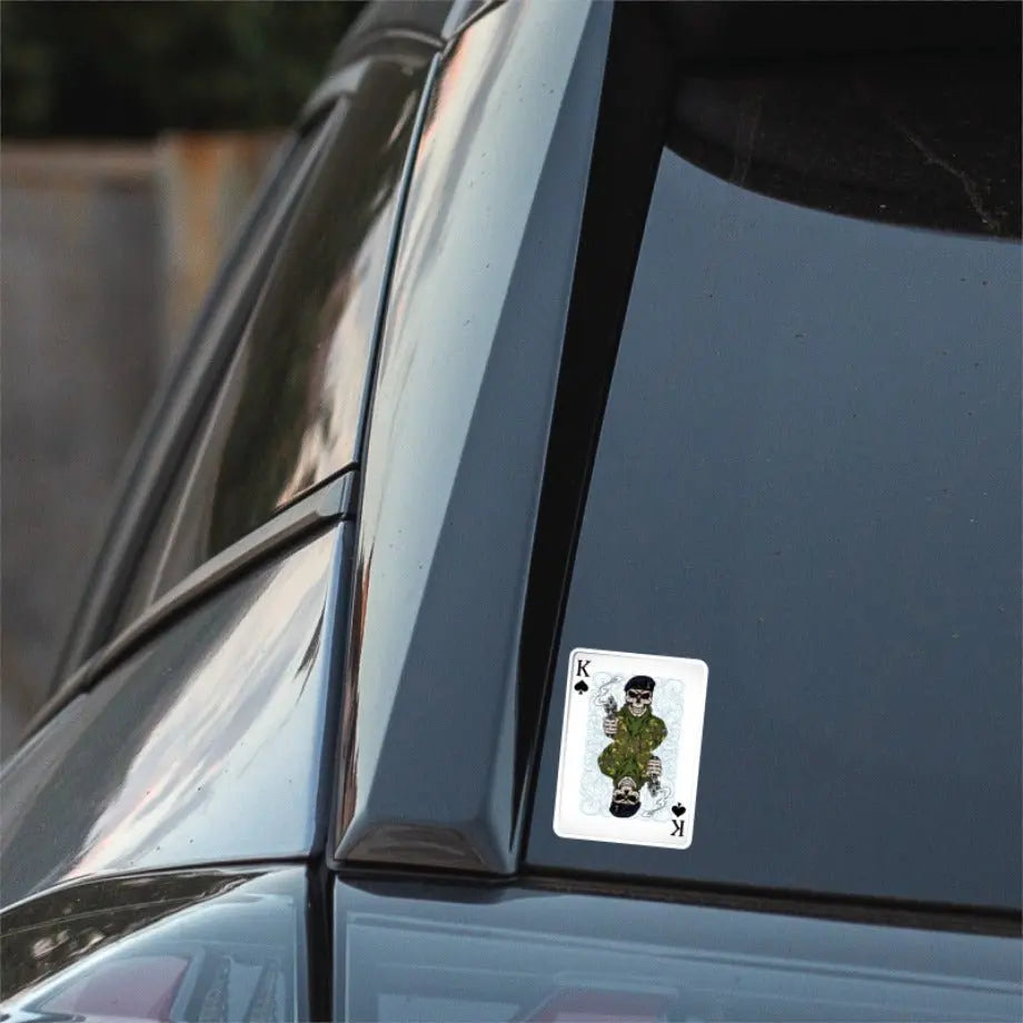 Royal Signals King of Spades Waterproof Vinyl Sticker/Decal 10cm redplume