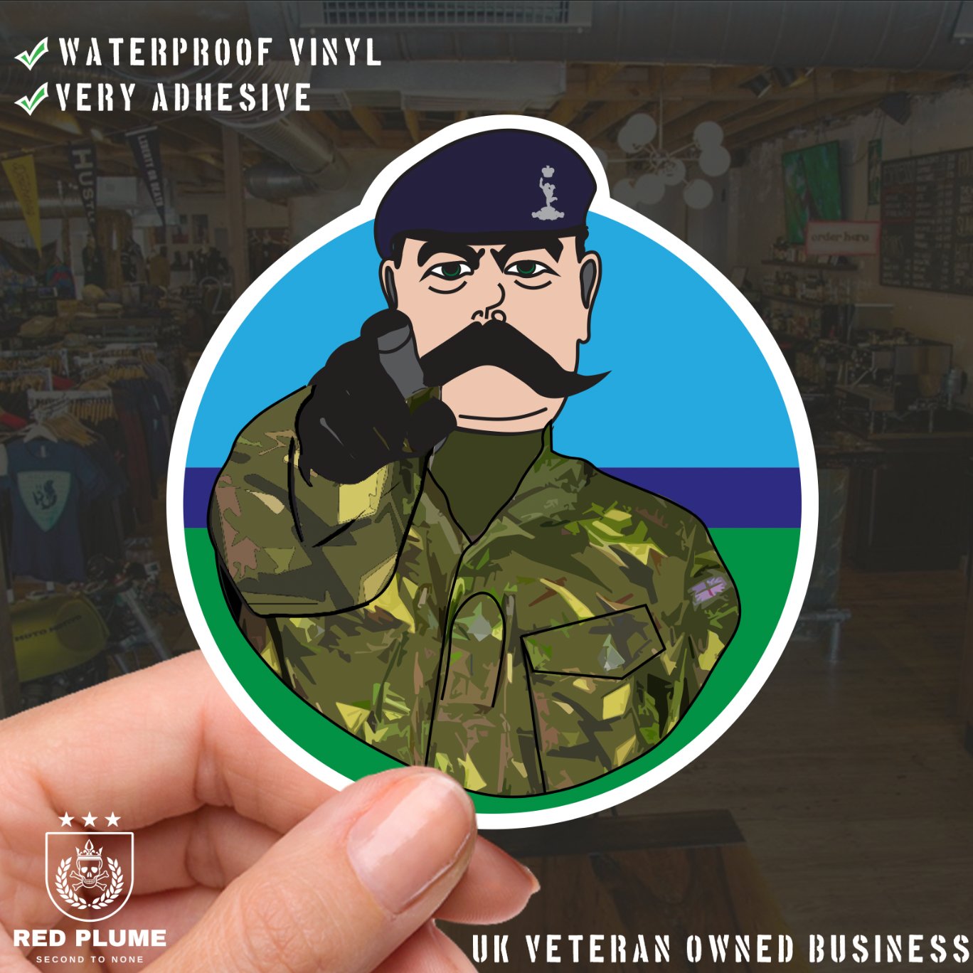 Royal Signals Regiment - 6 Best-Selling Waterproof Stickers bundle redplume