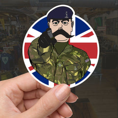 Royal Signals Vinyl Waterproof Sticker, Lord Kitchener Design FREE SHIPPING redplume