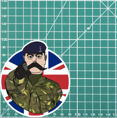 Royal Signals Vinyl Waterproof Sticker, Lord Kitchener Design FREE SHIPPING redplume