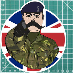 Royal Signals Vinyl Waterproof Sticker, Lord Kitchener Design FREE SHIPPING redplume