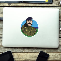 Royal Signals Waterproof Sticker, TRF Design redplume