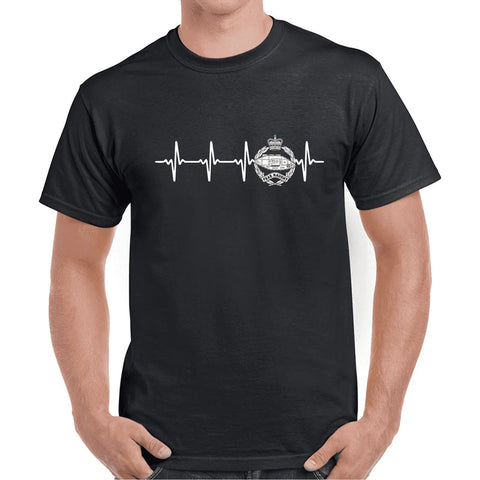 Royal Tank Regiment Heart Beat T Shirt