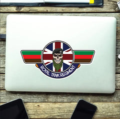 Royal Tank Regiment RTR UV Laminated Vinyl Sticker - Wings redplume