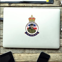 Royal Tank Regiment Veteran UV Laminated Kitch & Beret Decal redplume