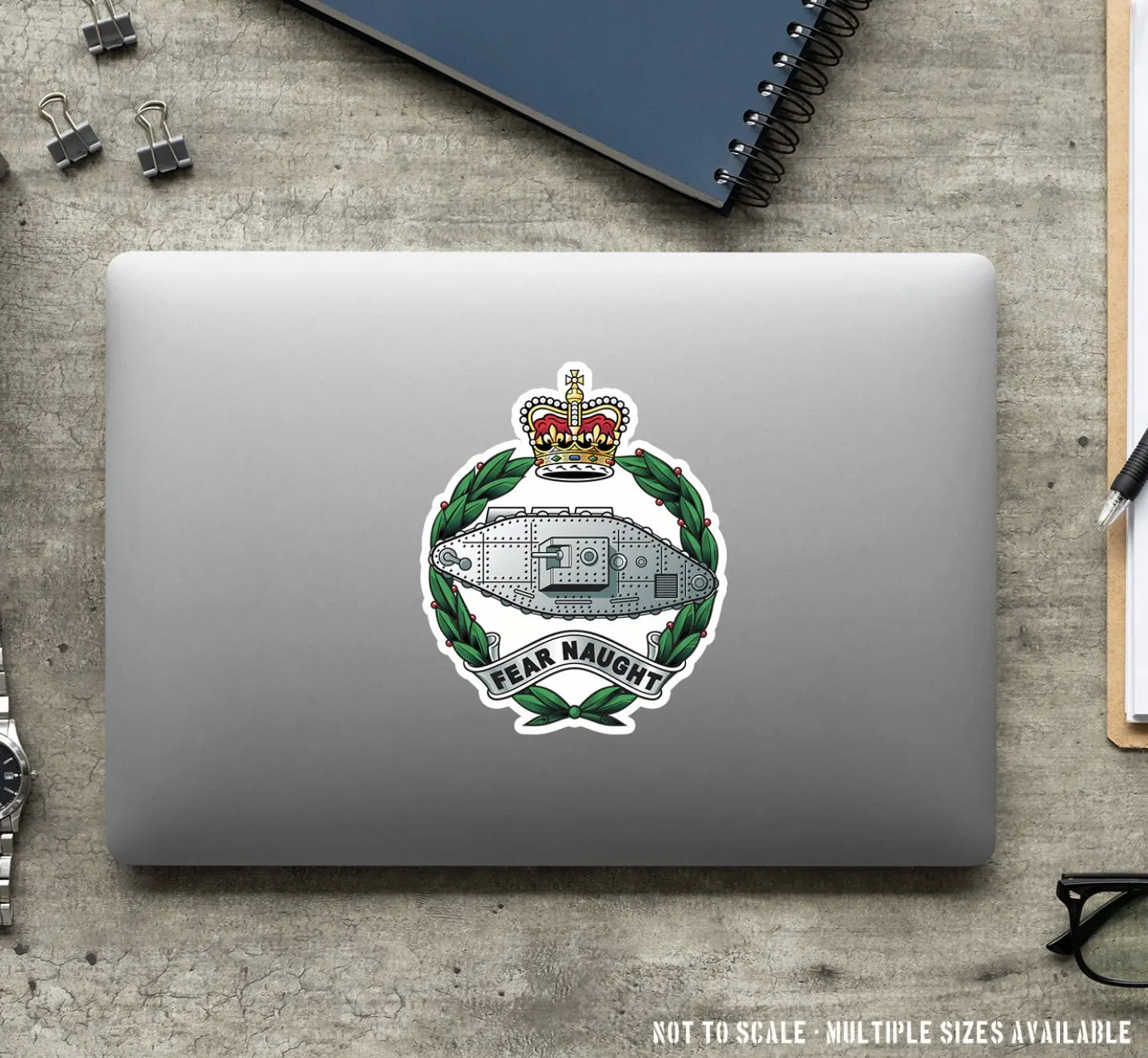 Royal Tank Regiment Waterproof Vinyl Stickers - FREE SHIPPING redplume