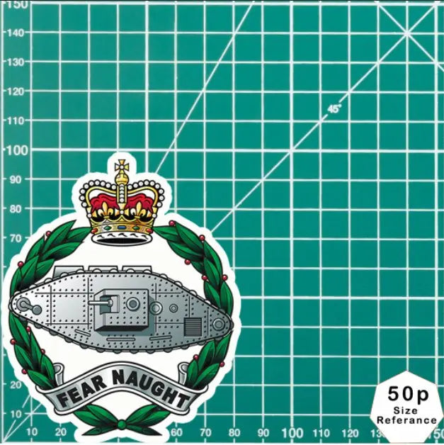 Royal Tank Regiment Waterproof Vinyl Stickers - FREE SHIPPING redplume