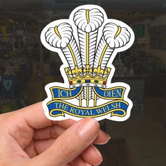 Royal Welsh Waterproof Vinyl Stickers - Official MoD Reseller redplume