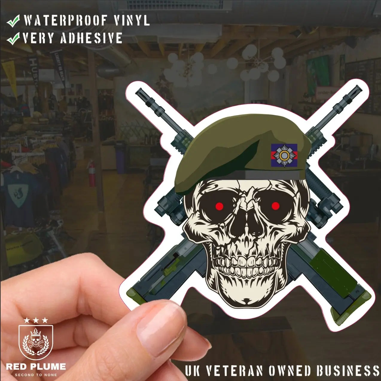 Scots Guards - 6 Best-Selling Waterproof Stickers bundle redplume