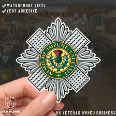 Scots Guards - 6 Best-Selling Waterproof Stickers bundle redplume