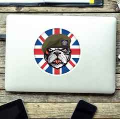 Scots Guards British Veteran Bulldog Decal - 10cm Vinyl Sticker redplume