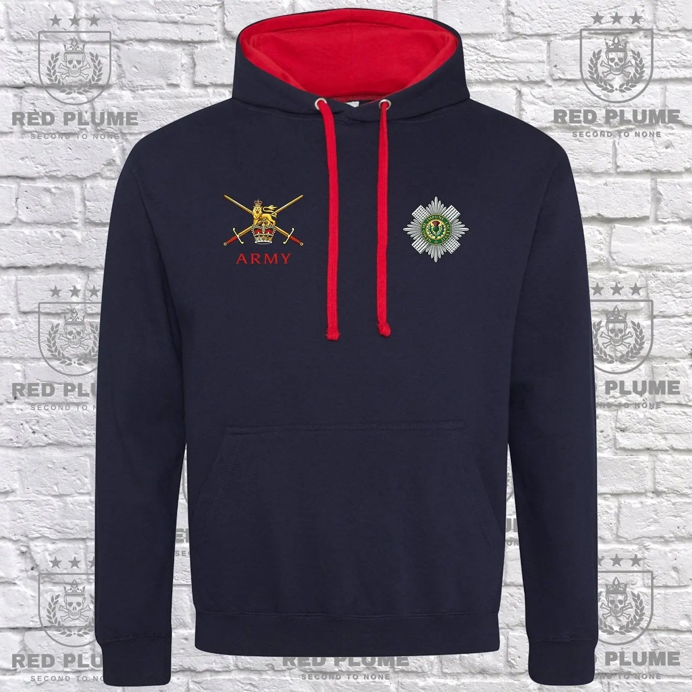 Scots Guards Hoodie redplume