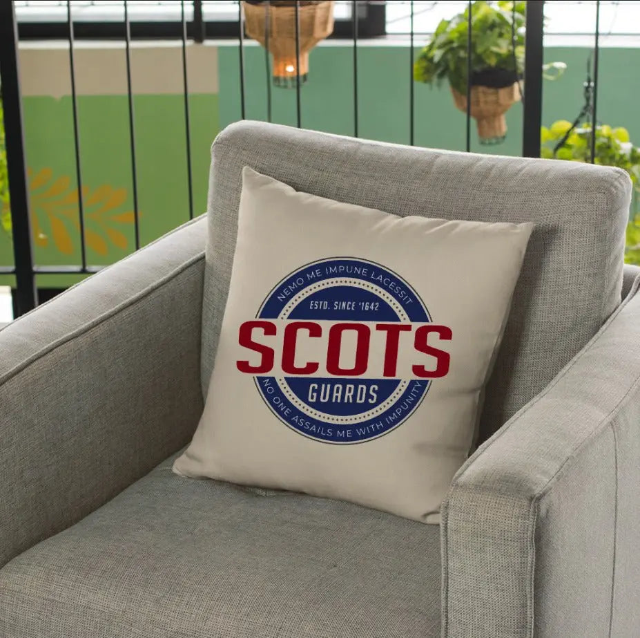 Scots Guards Retro Cushion Cover - Ideal Stocking Filler redplume