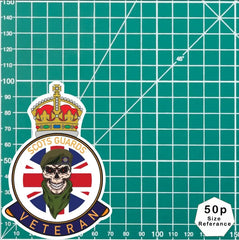 Scots Guards Veteran UV Laminated Lord Kitchener & Beret Decal redplume