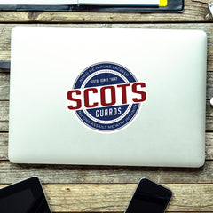 Scots Guards Waterproof Vinyl Sticker - Retro redplume