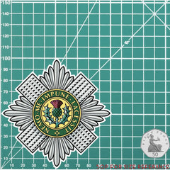 Scots Guards Waterproof Vinyl Stickers - Official MoD Reseller redplume