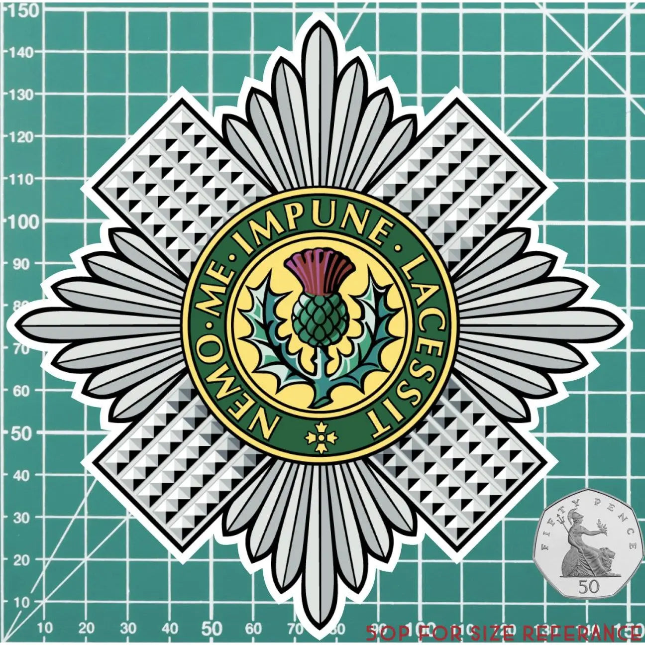 Scots Guards Waterproof Vinyl Stickers - Official MoD Reseller redplume