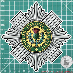 Scots Guards Waterproof Vinyl Stickers - Official MoD Reseller redplume