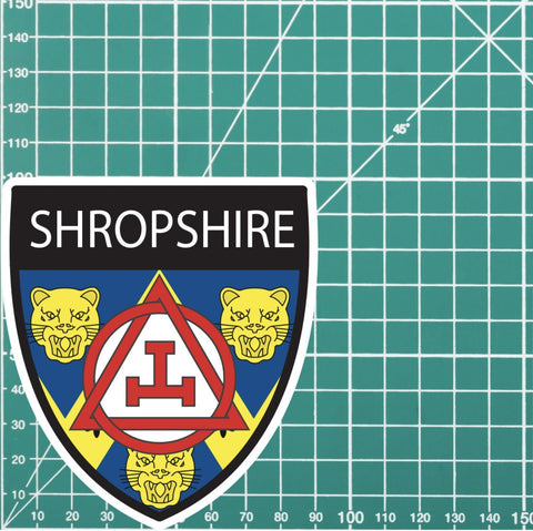 Shropshire Masonic Holy Royal Arch Shield Sticker redplume
