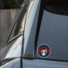 Skull with Guards Parachute Platoon Beret TRF Vinyl Sticker - 10cm redplume