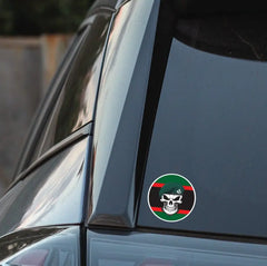 Skull with The Light Infantry Beret TRF Vinyl Sticker - 10cm redplume