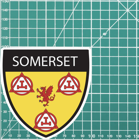 Somerset Masonic Holy Royal Arch Shield Sticker redplume