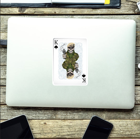 Special Air Service King of Spades Waterproof Sticker 10cm redplume