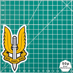 Special Air Service SAS Winged Dagger Cap Badge Waterproof Vinyl Stickers redplume