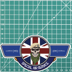 Special Air Service UV Laminated Vinyl Sticker - Wings redplume