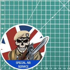 Special Air Service Vinyl Fix Bayonets Sticker redplume
