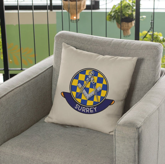 Surrey Freemasons Cushion Cover - Perfect Christmas Gift redplume